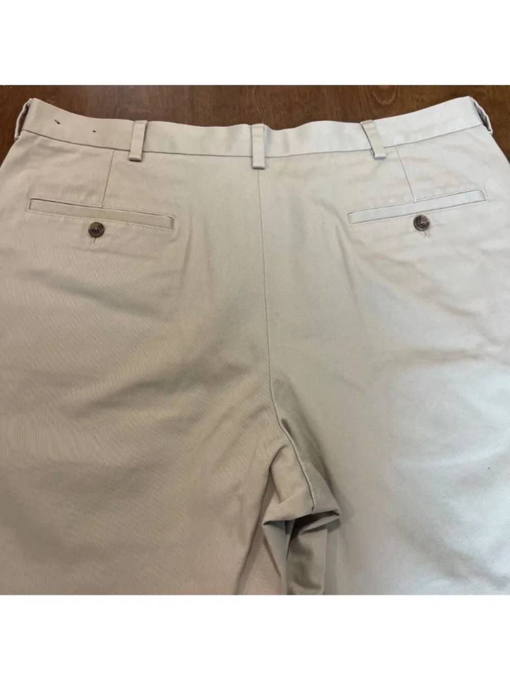 Brooks Brothers 346 Advantage Short Khaki Men's Size 38 Flat Front 9